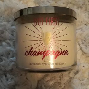 But First Champagne candle